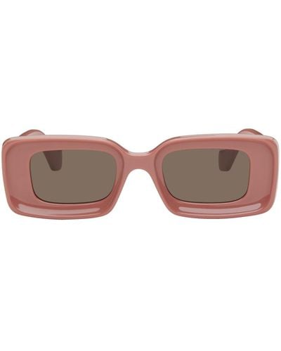 Loewe Pink Rectangular Sunglasses - Black