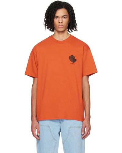 Carhartt T-shirt à images à logo - Orange