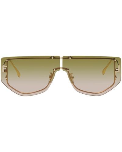 Fendi Gold ' First' Sunglasses - Black