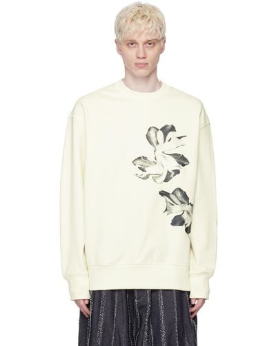 Y-3 Off-white Graphic Sweatshirt - Natural
