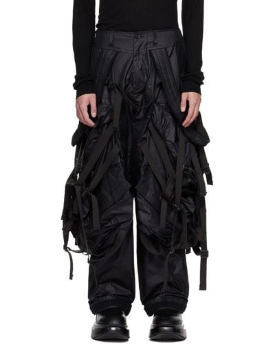 Julius Backpack Cargo Trousers - Black