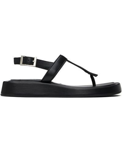 Gia Borghini Giaborghini Black Lizette Sandals