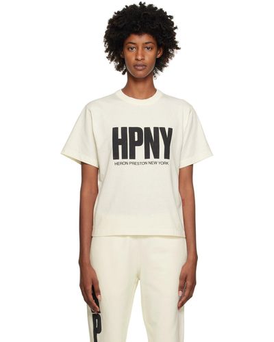 Heron Preston T-shirt 'hpny' blanc - Noir