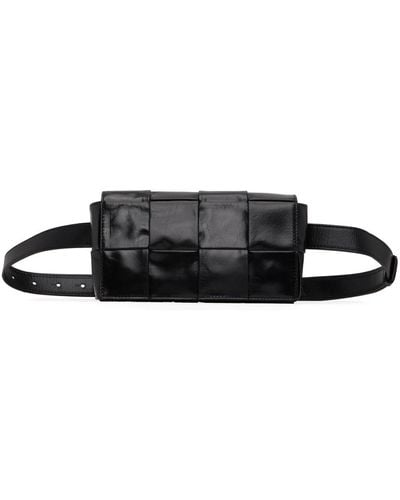 Bottega Veneta Black Paper Cassette Belt Bag