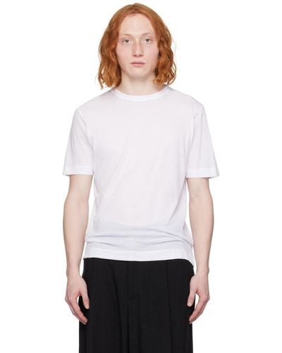 Dries Van Noten White Crewneck T-shirt