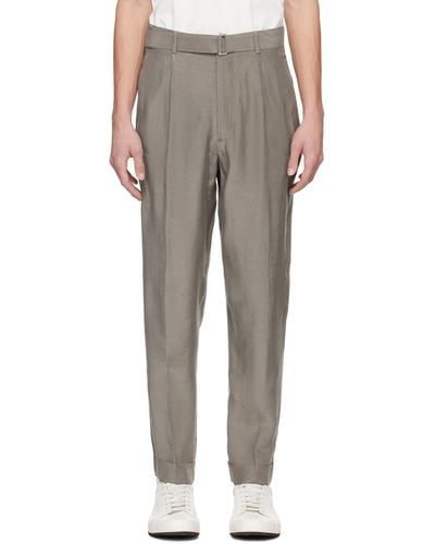 Officine Generale Taupe Hugo Trousers - Grey