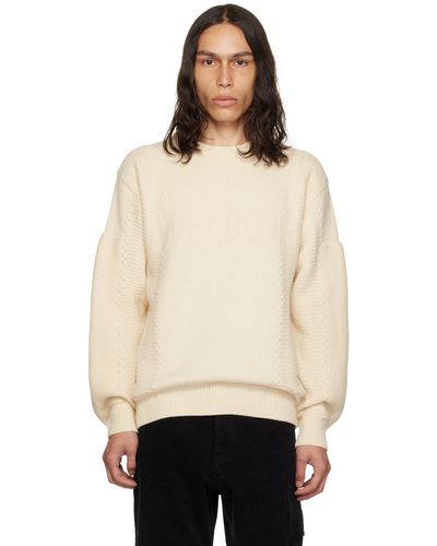 we11done Off-white Square Patch Jumper - Black