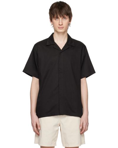 Saturdays NYC Chemise de camp york noire