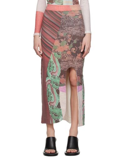 Eckhaus Latta Cutout Maxi Skirt - Multicolor