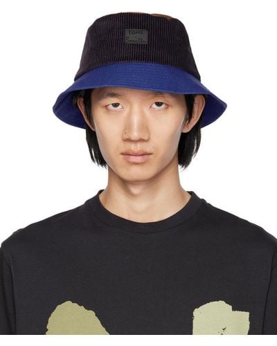 Paul Smith Multicolor Color Block Bucket Hat - Blue