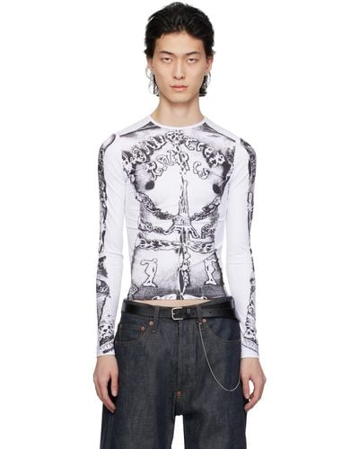 Jean Paul Gaultier 'The Gaultier Paris' Long Sleeve T-Shirt - Black
