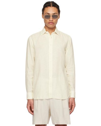 Lardini Off-white Button Shirt - Multicolour