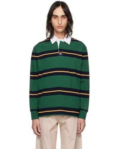 Tommy Hilfiger Green Rugby Stripe Polo