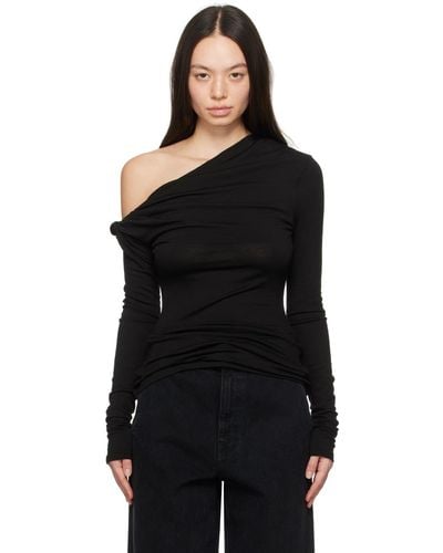 Paris Georgia Basics Ssense Exclusive 'Elemental By ' Manahou Long Sleeve T-Shirt - Black
