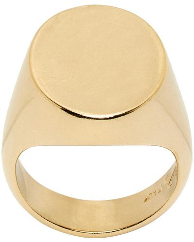 Maison Margiela Gold Chevalier Ring - Metallic