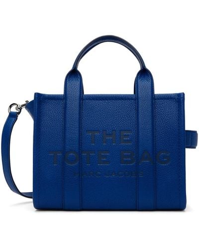 Marc Jacobs 'the Leather Small' Tote - Blue