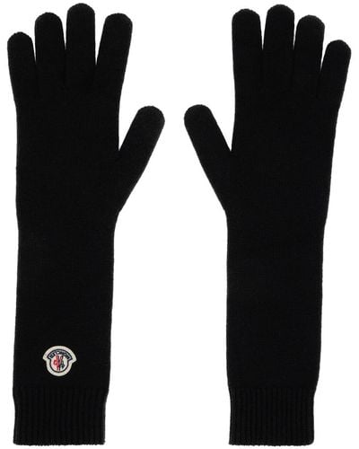 Moncler Patch Gloves - Black