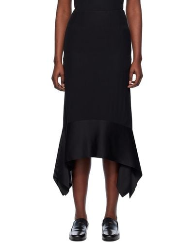 Totême Toteme Black Sash Maxi Skirt