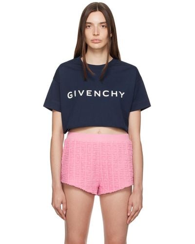 Givenchy ネイビー Archetype Tシャツ - マルチカラー