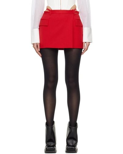 Dion Lee Lingerie Miniskirt - Red