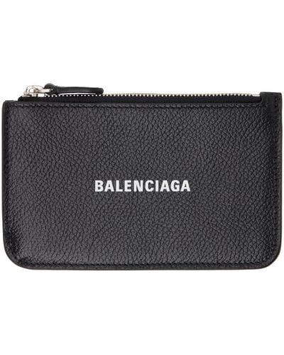 Balenciaga Black Large Long Cash Coin Card Holder