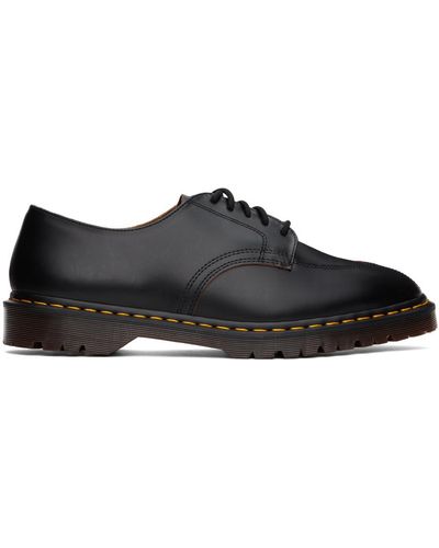 Dr. Martens Chaussures oxford noires en cuir vintage smooth
