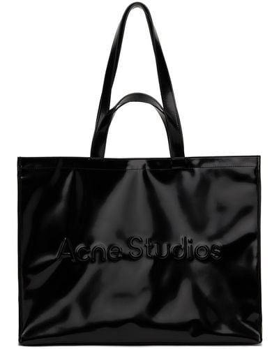 Acne Studios ロゴ トートバッグ - ブラック