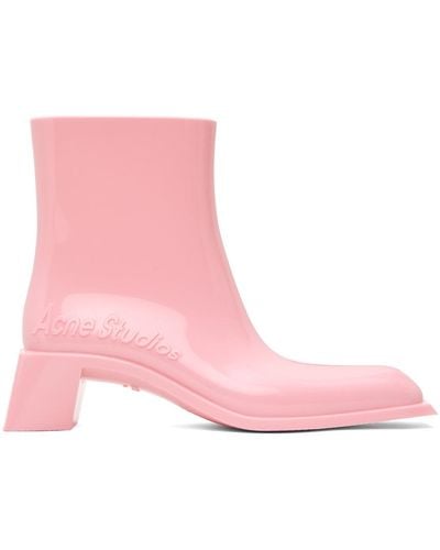 Acne Studios Rubber Boots - Pink