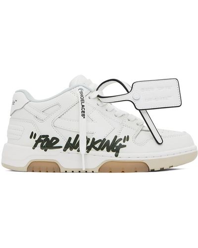 Off-White c/o Virgil Abloh Off- baskets out of office 'for walking' blanches