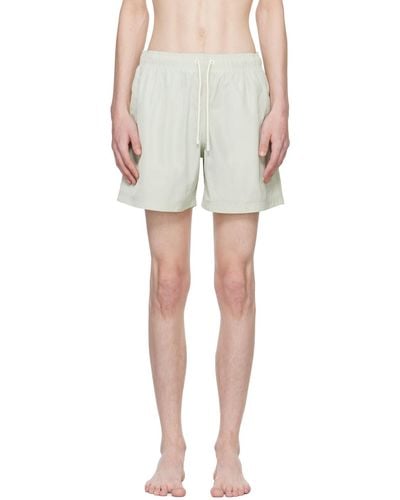 Palm Angels Green Embroidered Swim Shorts - Multicolour