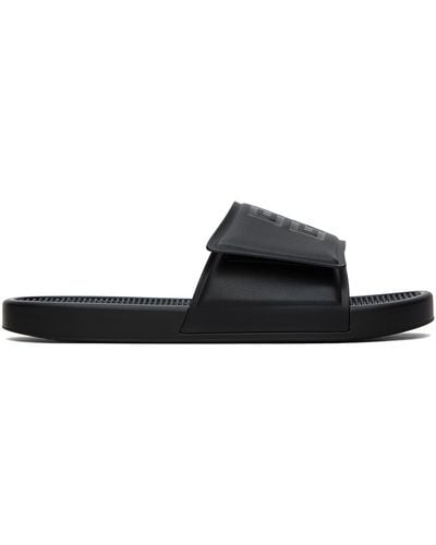 Givenchy Sandales à enfiler noires à logo 4g