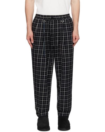 Mastermind Japan Check Trousers - Black