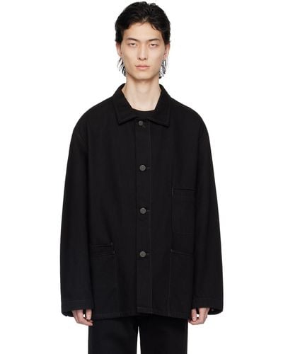 Lemaire Workwear Denim Jacket - Black