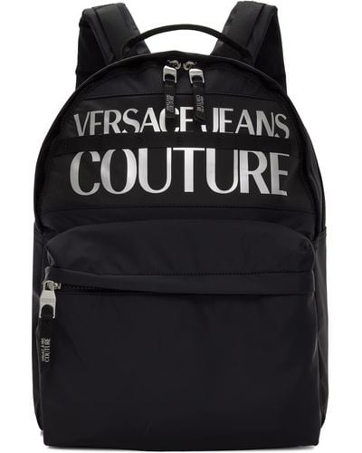 Versace Logo Backpack - Black
