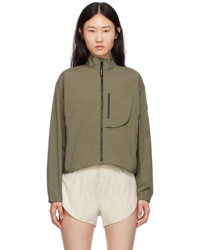 District Vision Cropped Jacket - Green