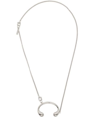 Hugo Kreit Pistil Buckle Chain Necklace - White