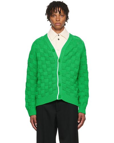 Bottega Veneta Cardigan vert en nylon