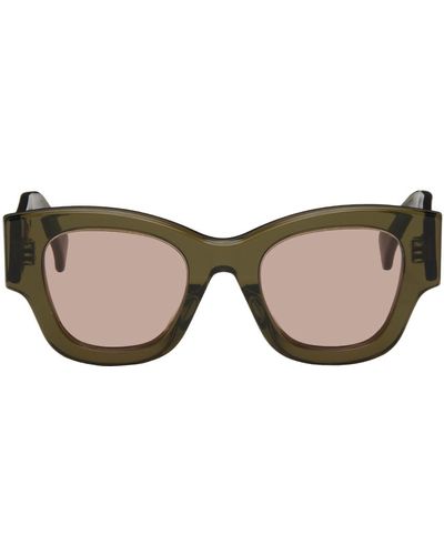 KENZO Lunettes de soleil vertes - boke flower - Noir