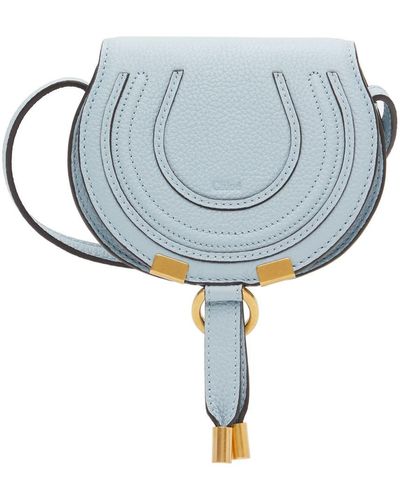 Chloé Blue Nano Marcie Saddle Bag