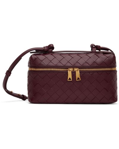 Bottega Veneta Burgundy Vanity Case Bag - Red