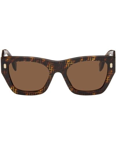 Fendi Brown Roma Sunglasses - Black
