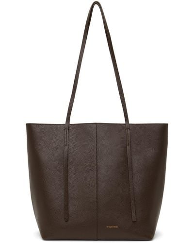 By Malene Birger Abilso Leather Tote - Brown