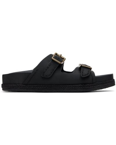 Polo Ralph Lauren Turbach Leather Sandals - Black