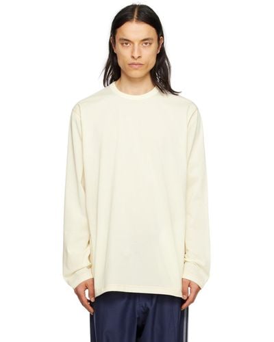 Y-3 Off-white Loose Long Sleeve T-shirt - Black