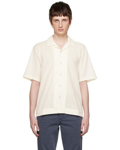 Rag & Bone Beige Avery Shirt - White