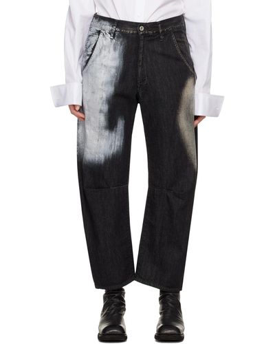 Y's Yohji Yamamoto Gusseted Jeans - Black