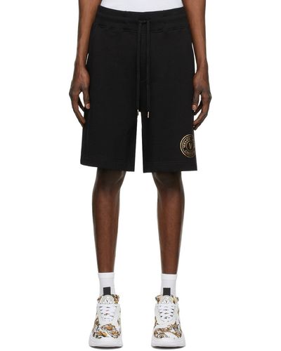 Versace Black V-emblem Shorts