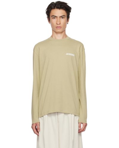 Jacquemus T-shirt en coton à logo imprimé - Neutre