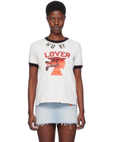 ERL Off-white 'hurt Lover' T-shirt