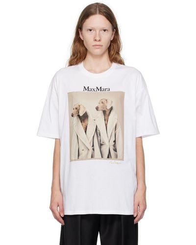 Max Mara ホワイト Tacco Tシャツ